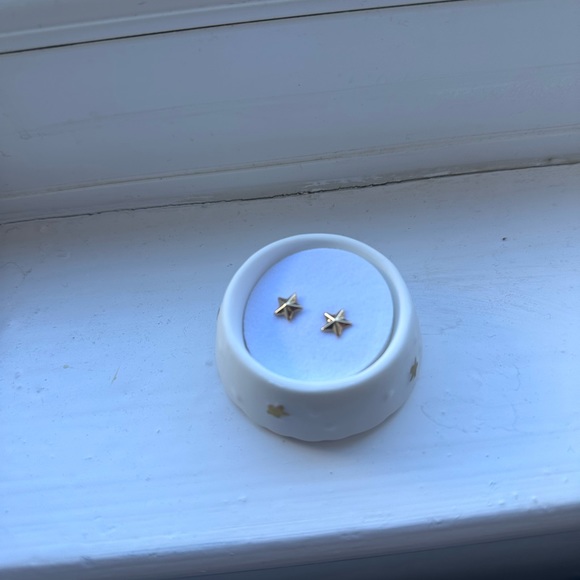 Avon Camila Star Earrings In Christmas Tree Ceramic Pot Festive Secret Santa - Picture 2 of 4